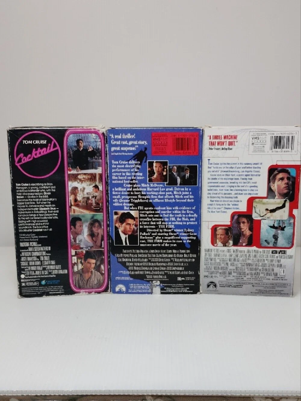 Vintage Movie VHS Box Set Of Tom Cruise